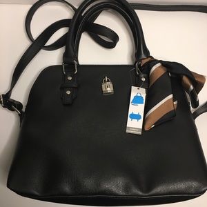 New Black faux leather handbag